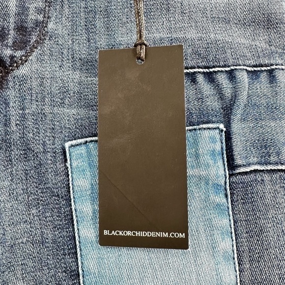 BLACK Orchid NWT Women’s Mid Rise Patchwork Skinny Jeans Size 26 - Picture 11 of 14